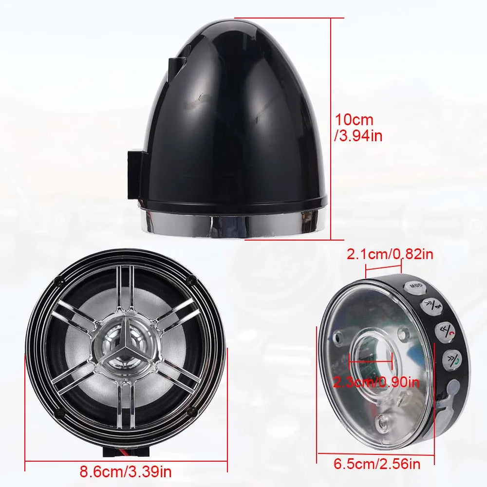 Motorcycle Speakers – 20W Bluetooth Waterproof Speaker Kit