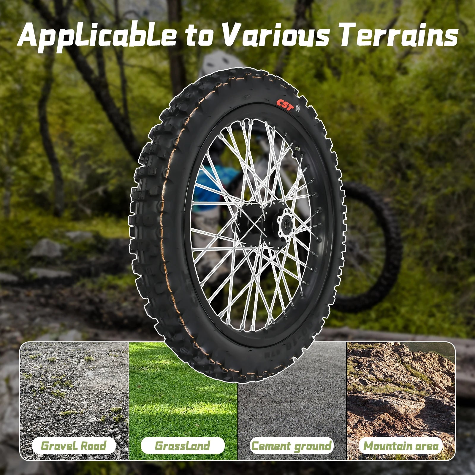 Dirt Bike Tires – 3.00-18 Rear Wheel & Tire for Surron Light Bee 2025