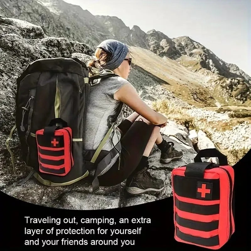 379-Piece IFAK Trauma First Aid Kit with MOLLE Pouch Emergency Survival Kit for Motorcycle Camping Hiking Car Travel Home Sports