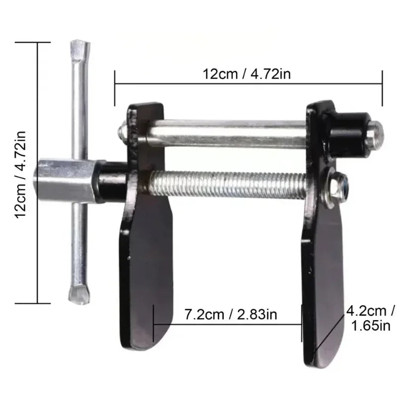 Heavy Duty Brake Pad Spreader Caliper Piston Compression Tool – Brake Caliper Tools – Car Motorcycle Disc Brake Repair Kit for Pad Replacement – Chromium Vanadium Steel – Black – $27