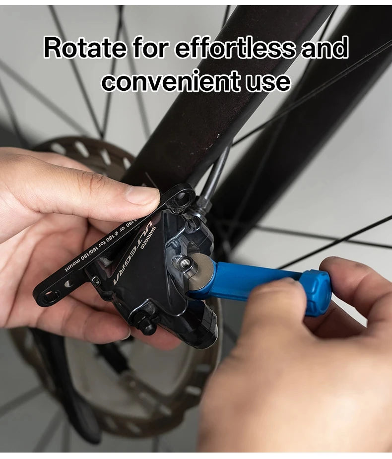 2-in-1 Bicycle Brake Pad Spreader Tool – Brake Bleeding Tools Durable PA6 Carbon Steel 360° Rotatable Hydraulic Disc Brake Caliper Piston Reset – 1 / 2 / 3 / 4 / 6 PC – from $10