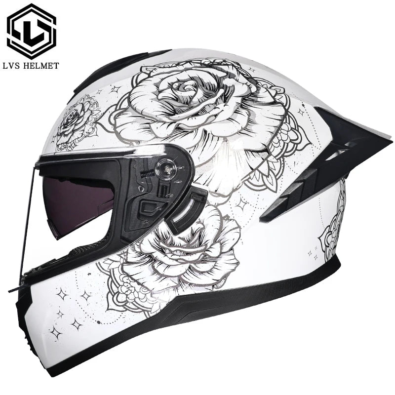 Winter Warm Full Face Helmet with Double Visor