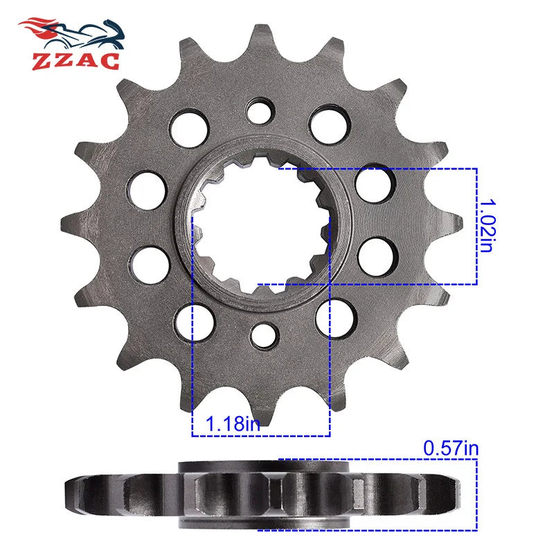 530 Front Sprocket 16T–18T Honda VFR800