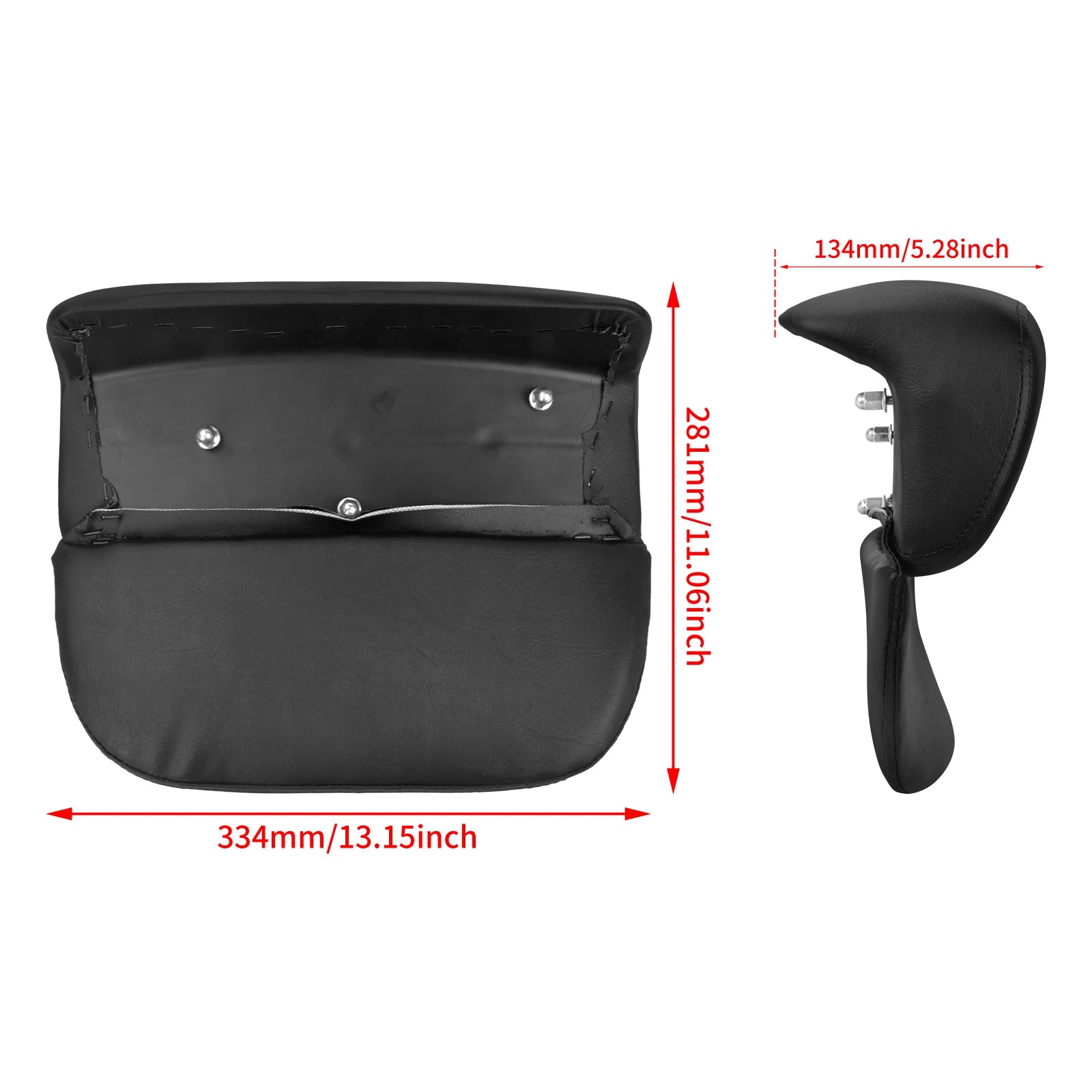 Motorcycle Chopped Razor Tour Pack Backrest Pad Trunk Cushion Pad PU Plastic For Harley Touring Road Street Electra Glide 14-25