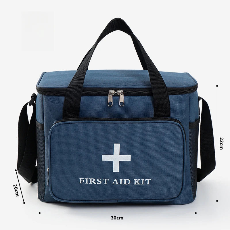 Outdoor Portable First Aid Kit Emergency Bag Household Medicine Storage Bag Partitioned Medical Cabinet Single-Shoulder Backpack