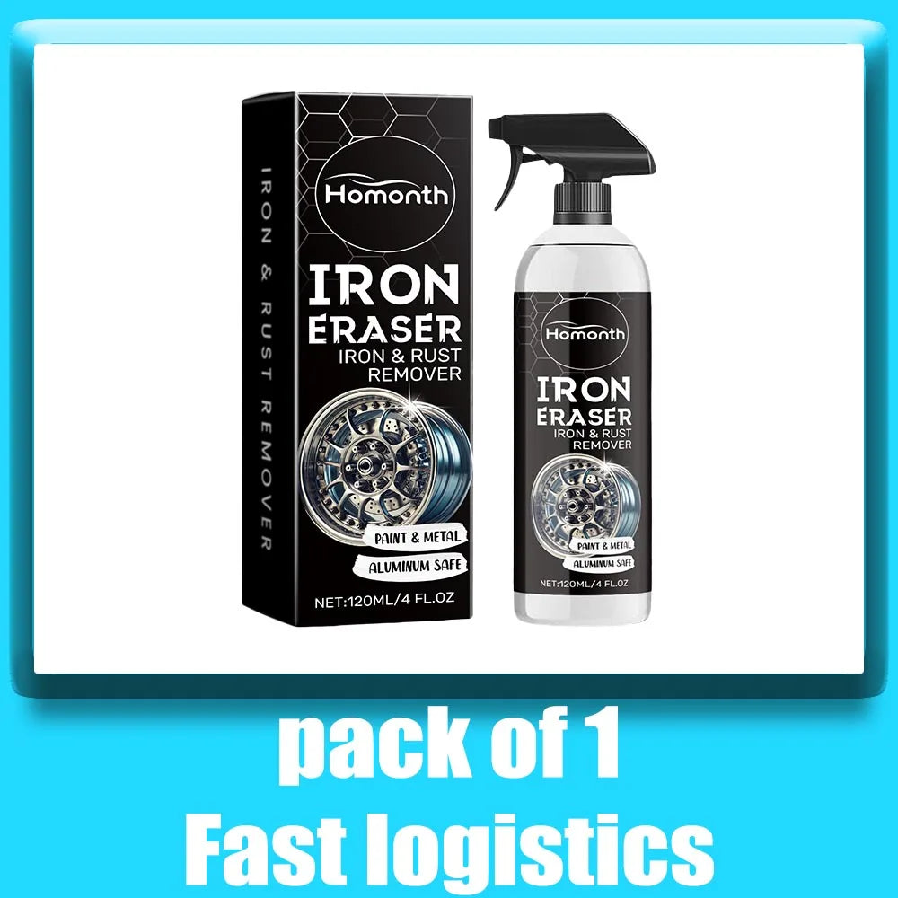 Car Wheel Rust Remover Spray 120ml – Fast-Acting Cleaner for Alloy Rims & Tire Stains – pH-Balanced – 1pc / 3pc / 5pc / 10pc