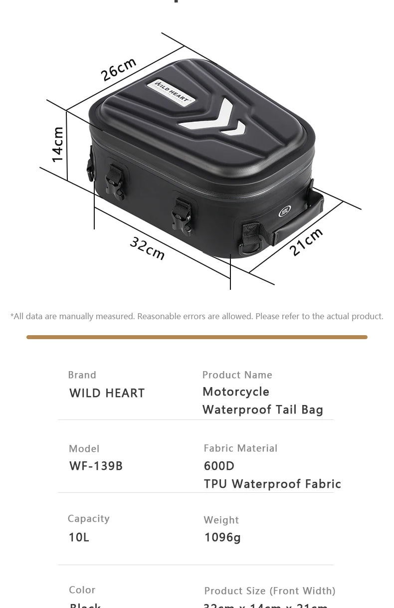 Motorcycle Backpack – Waterproof Multi-Function Rider Storage Bag