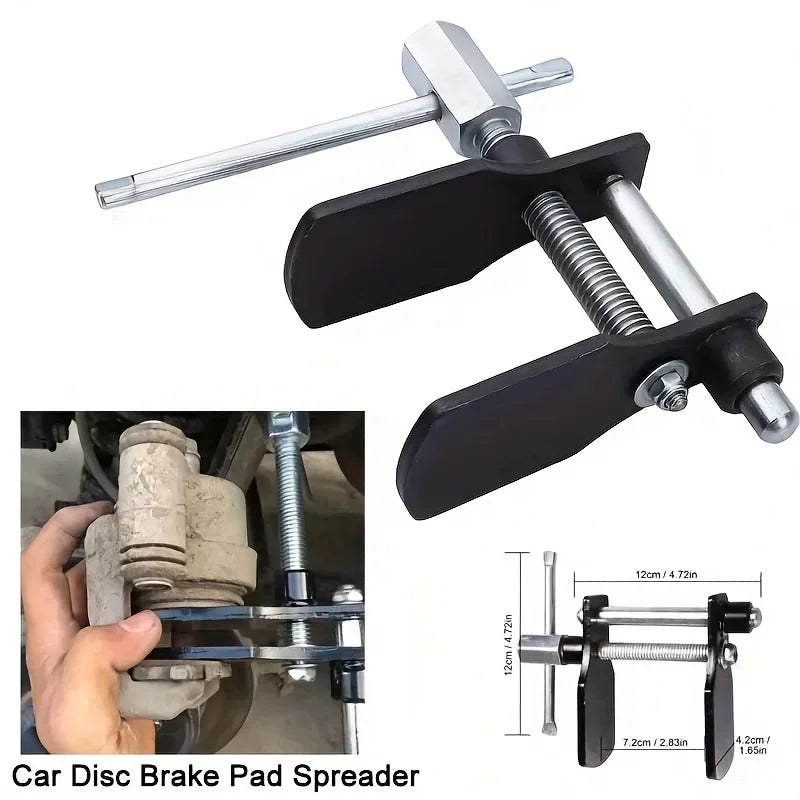 Vanadium Steel Disc Brake Pad Spreader – Brake Disc Tools – Brake Caliper Press Piston Compressor Reset Tool for Car and Motorcycle – 0–75mm – Silver – $29