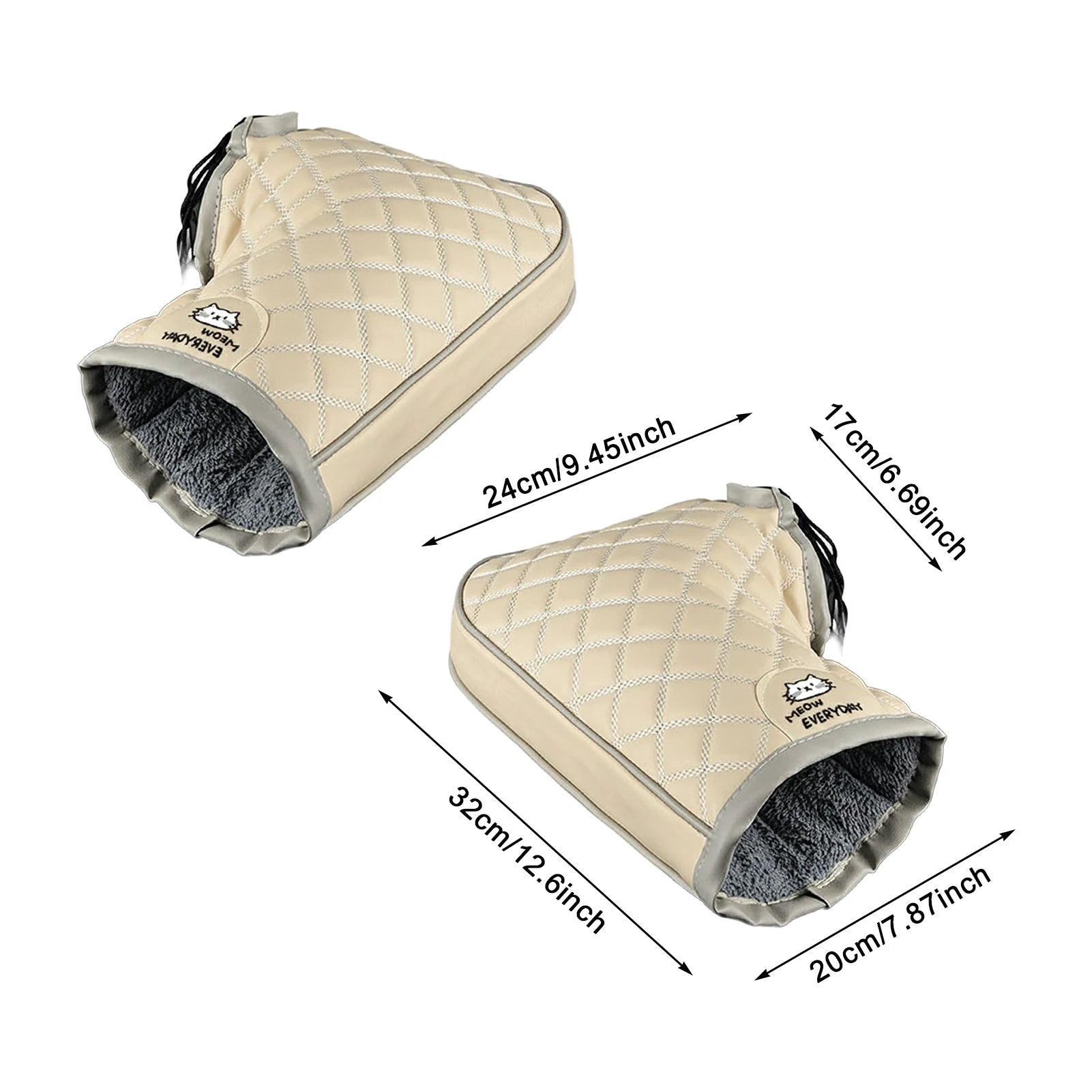 Fleece Handlebar Muffs – Windproof Warm
