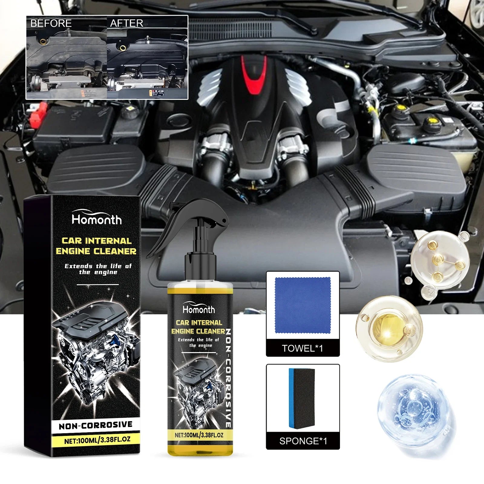 Motorcycle and Car Engine Spray Cleaner