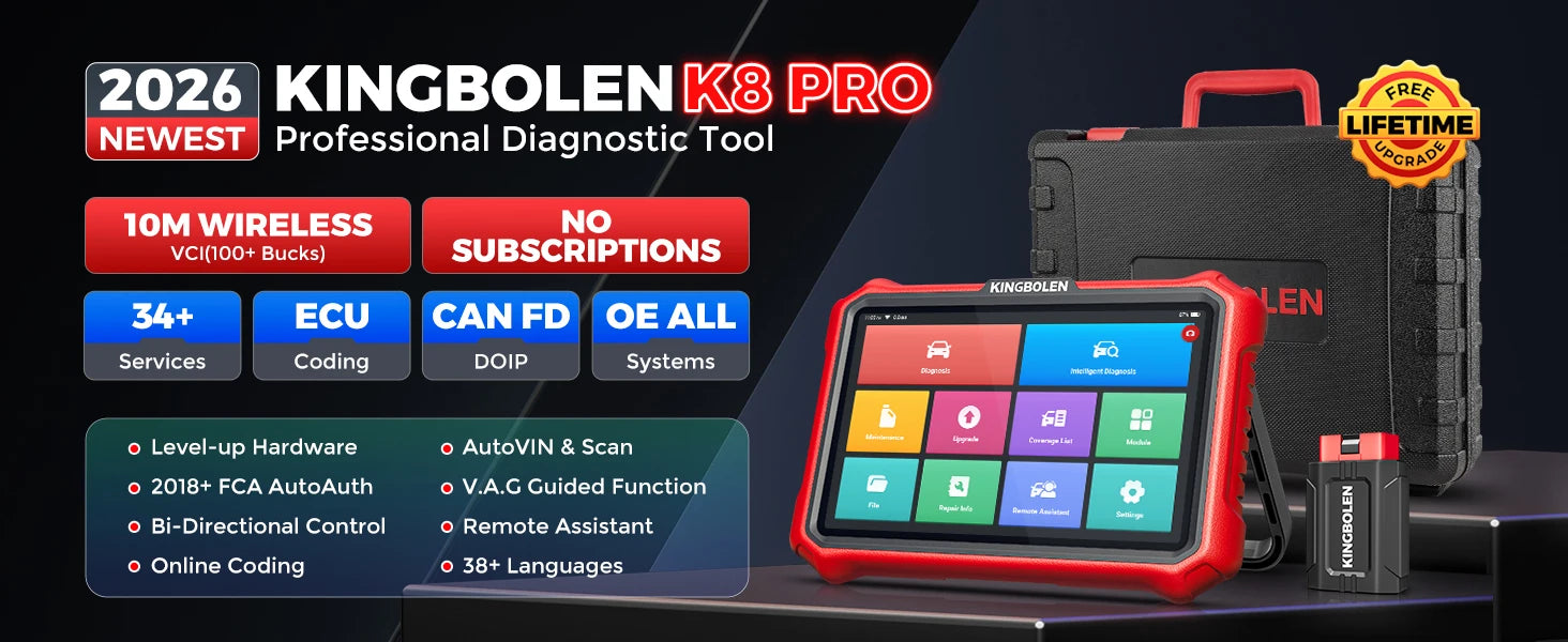 KINGBOLEN Ediag Elite OBD2 Scanner – All System + 15 Resets + Bi-Directional + CAN FD – Lifetime Free Update – from $108