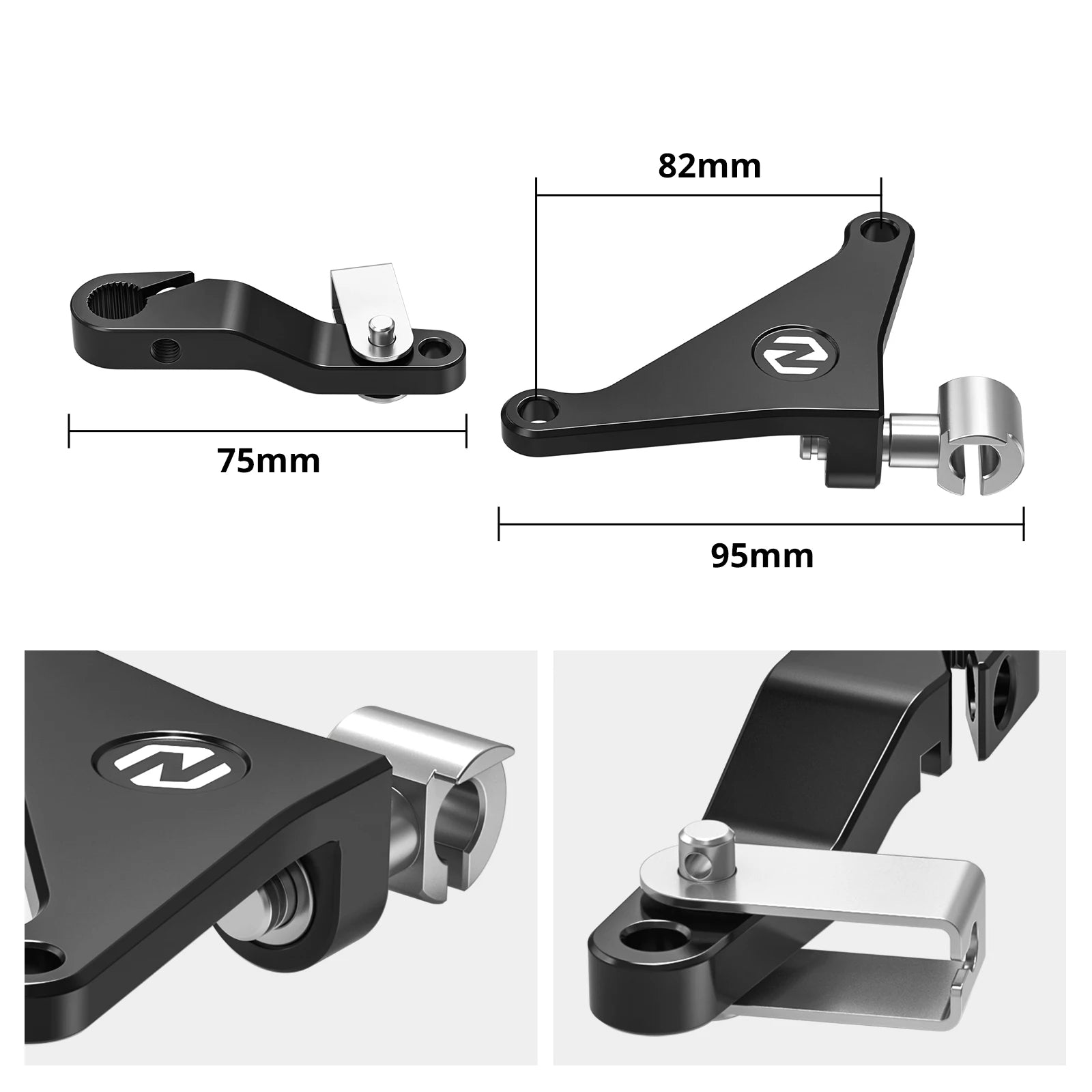 Yamaha Ténéré 700 / XTZ700 2019–2024 / XSR700 / MT-07 NICECNC Shorty Brake Clutch Lever & Clutch Arm – CNC 6061-T6 Aluminum – Blue / Black – $44–$167
