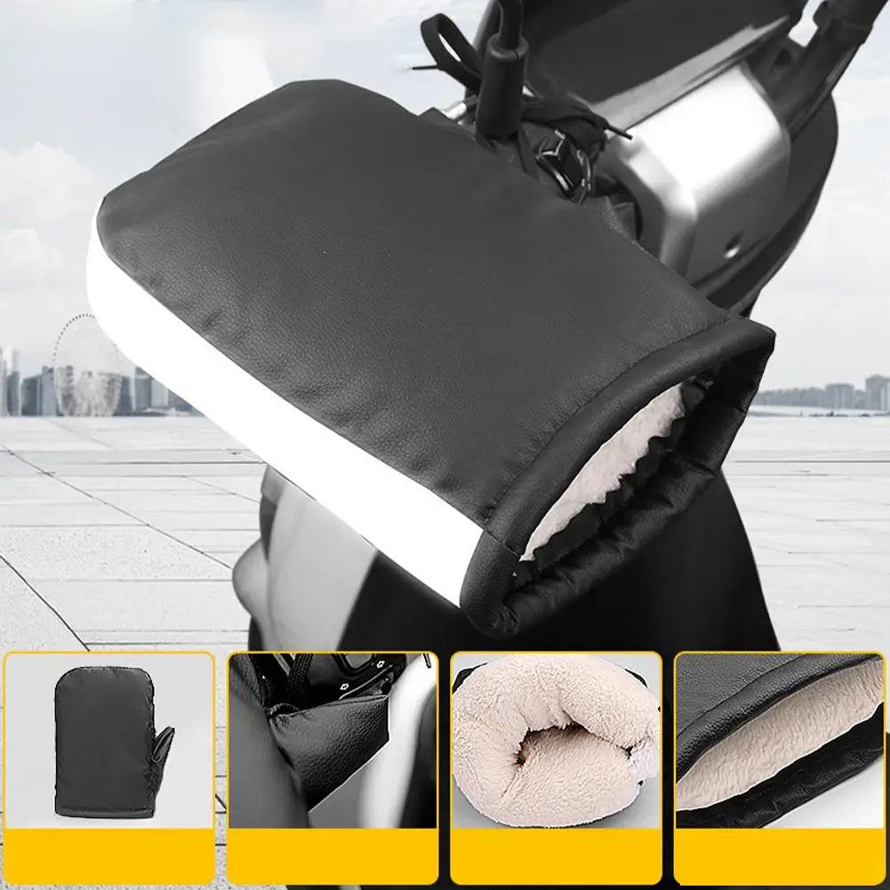 PU Handlebar Muffs Windproof Waterproof