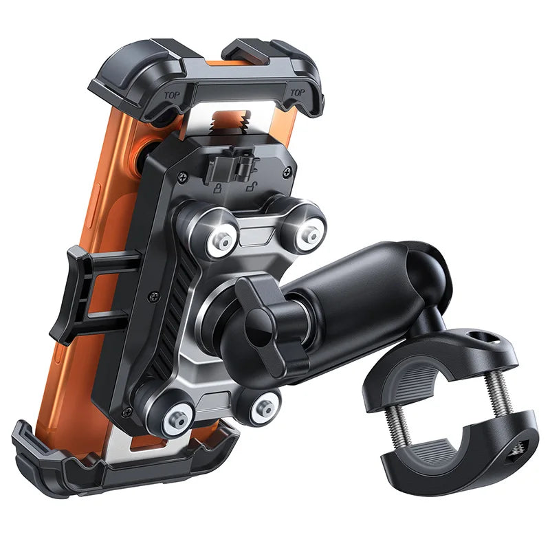 JOYROOM JR-ZS498S Anti-Vibration Motorcycle Phone Mount – Universal Holder with Vibration Dampener for Bikes, Scooters & ATV/UTV
