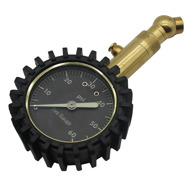 ATSafePro Tire Pressure Gauge – 0–60 PSI Heavy-Duty Tire Gauge with Glow Dial