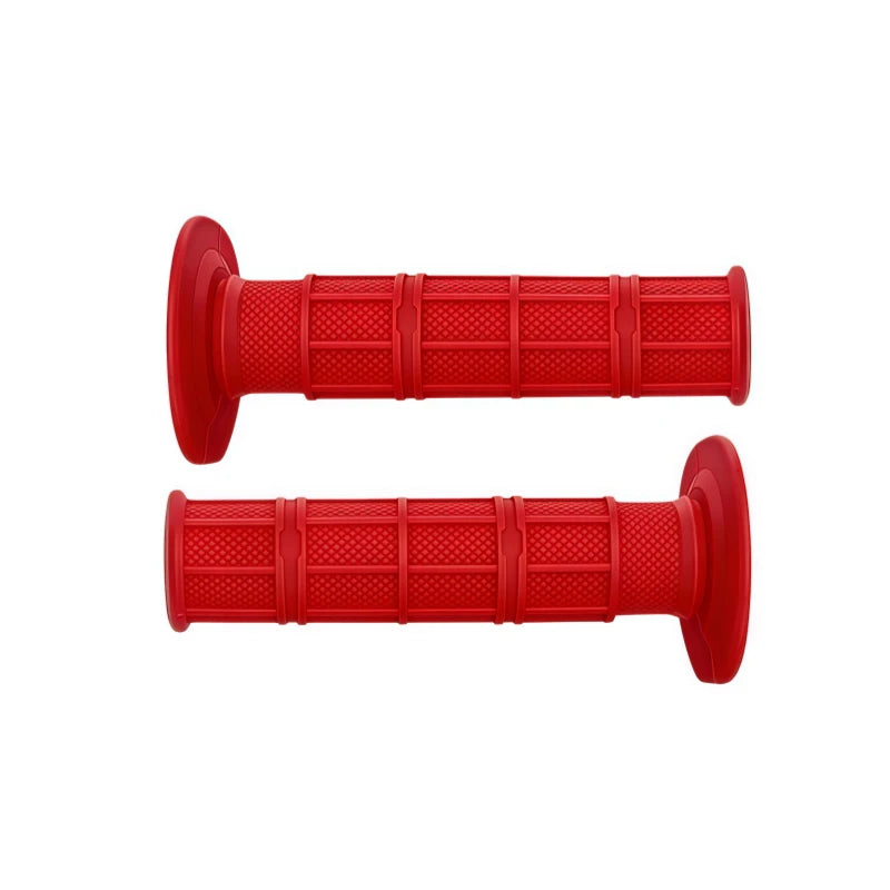 fastcozy Universal Motorcycle Handlebar Grips 7/8" Left 22mm Right 24mm Non-Slip Soft Rubber Modification Moto Handles for Honda Suzuki Ducati Benelli Dirt Bike Motocross – 7 Colors (1 Pair)