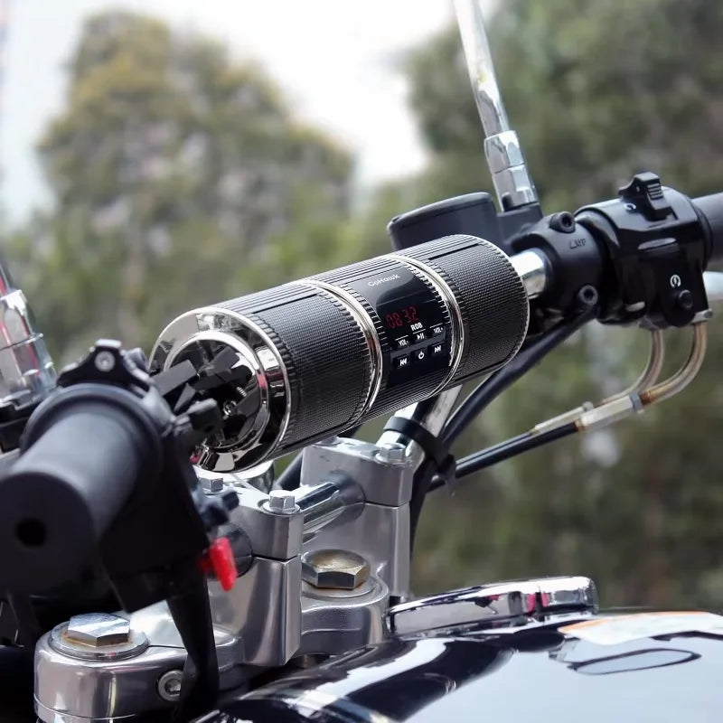 Motorcycle Speakers – Bluetooth Stereo, MP3 & FM Radio Sound System