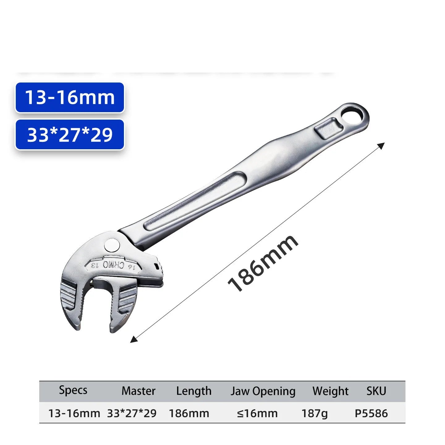 NIUXIANG Crab Claw Wrench – Heavy-Duty Adjustable Ratchet Self-Locking Wide Jaw – Auto / Motorcycle / Pipe Repair – from $10
