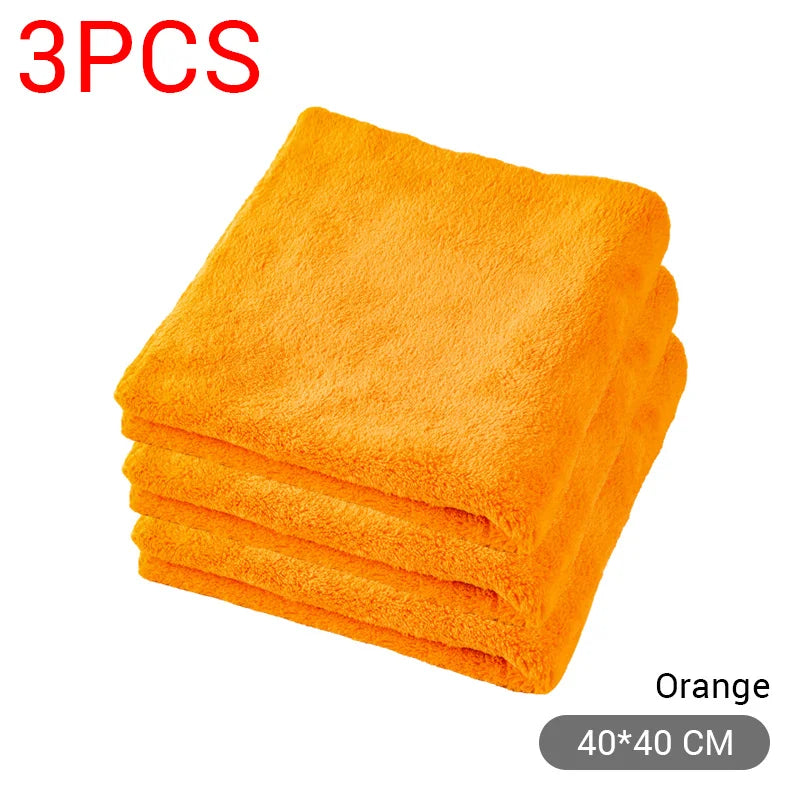 Microfiber Cleaning Cloth 1/3/6/9PCS, 40x40CM Extra Soft Wash & Drying Towels for Bike