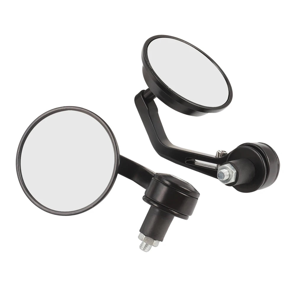 Round 7/8" Handlebar Aluminum Alloy Motocycle Rearview Mirrors Moto End Motor Side Mirrors Motorcycle Cafe Racer Accessories