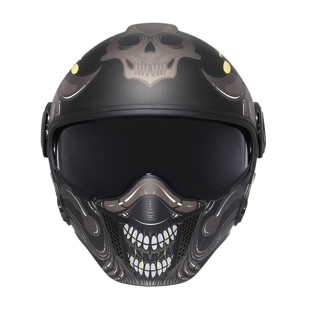 Modular Helmets – DOT & ECE Certified 3/4 Open Face Motorcycle Helmet for Men & Women