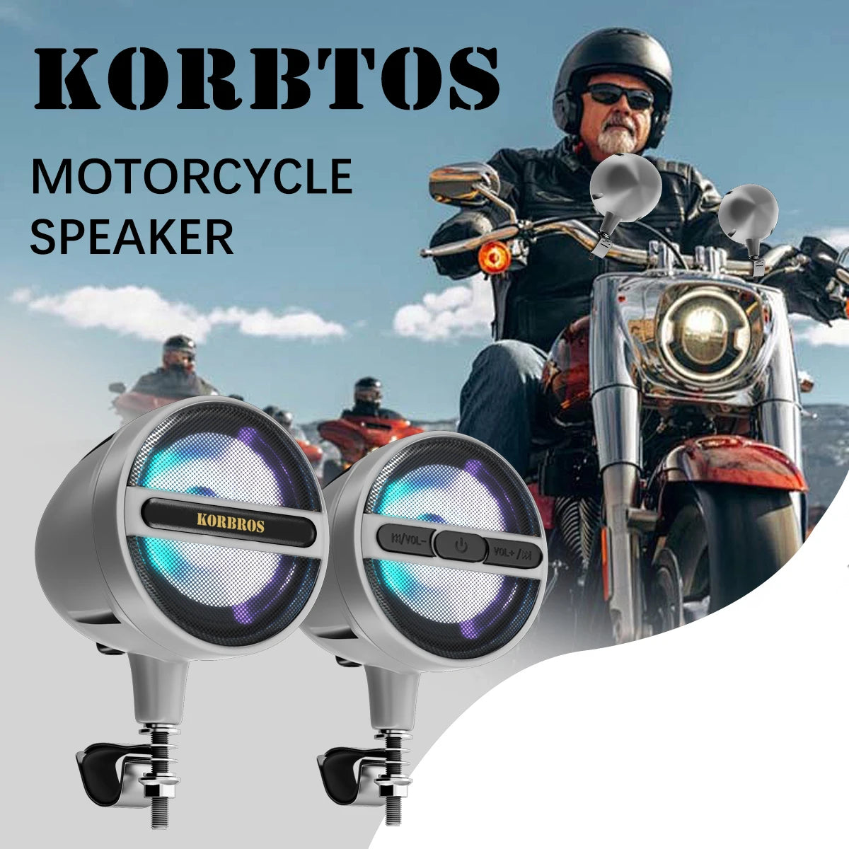 Motorcycle Speakers – Waterproof Bluetooth 12V Sound System