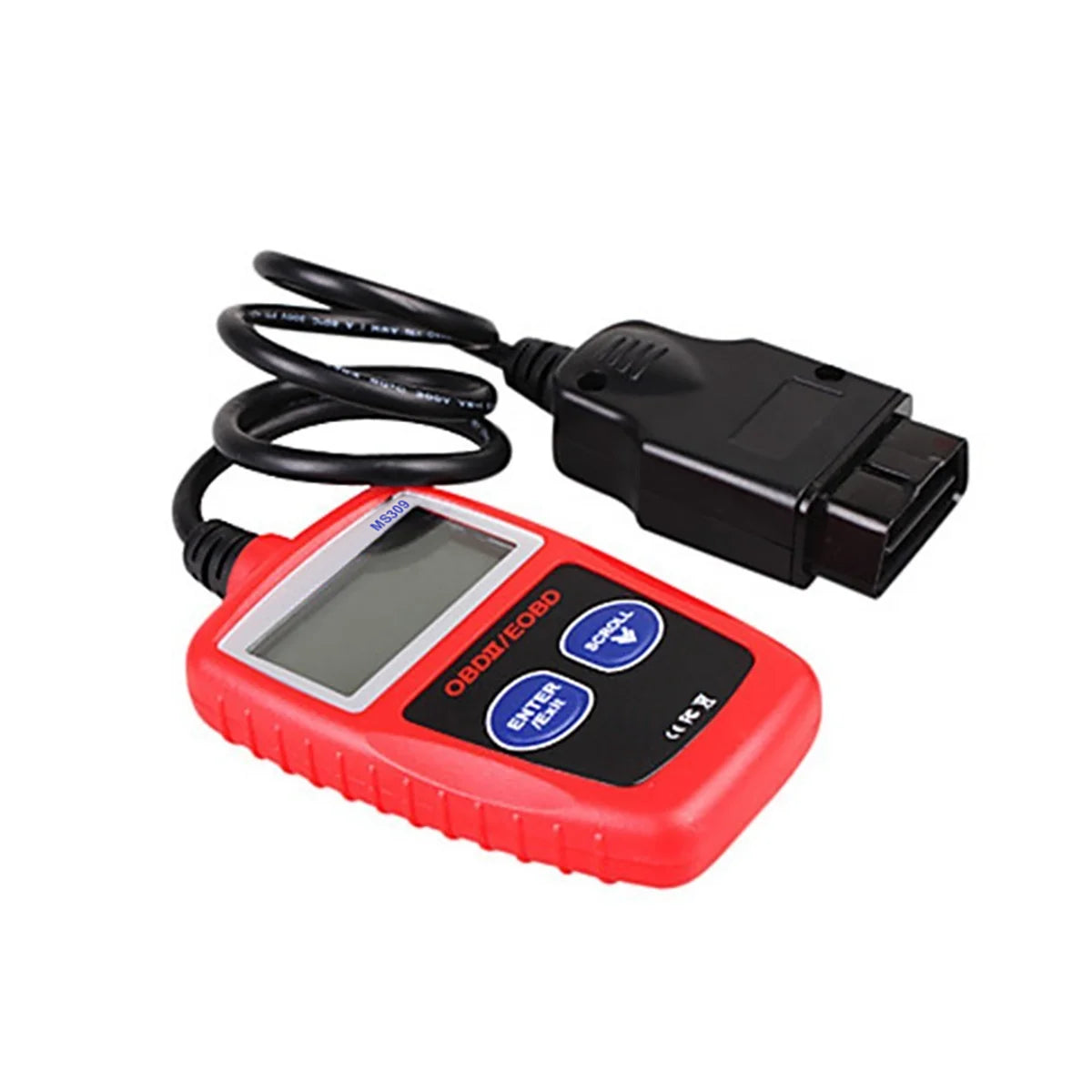 MS309 OBD-II Code Reader – Built-In LCD Display – No Phone Required – Read + Clear Check Engine – Universal 1996+ Cars – $34