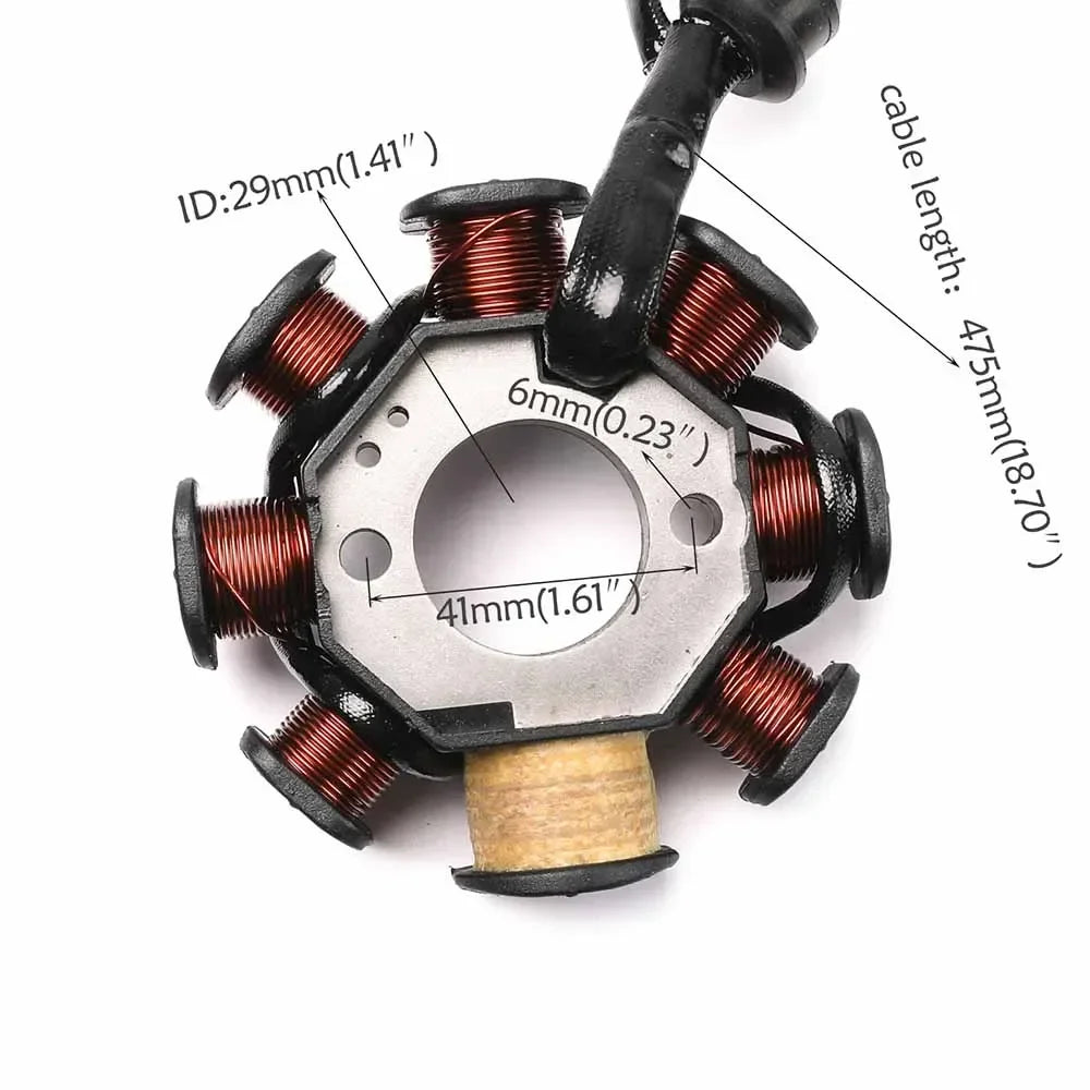 TDPRO Stator Ignition Magneto Plate 8 Coil 3 Hole for 125cc 150cc 250CC Zongshen CG Dirt Bike Quad ATV Go Kart Taotao Sunl