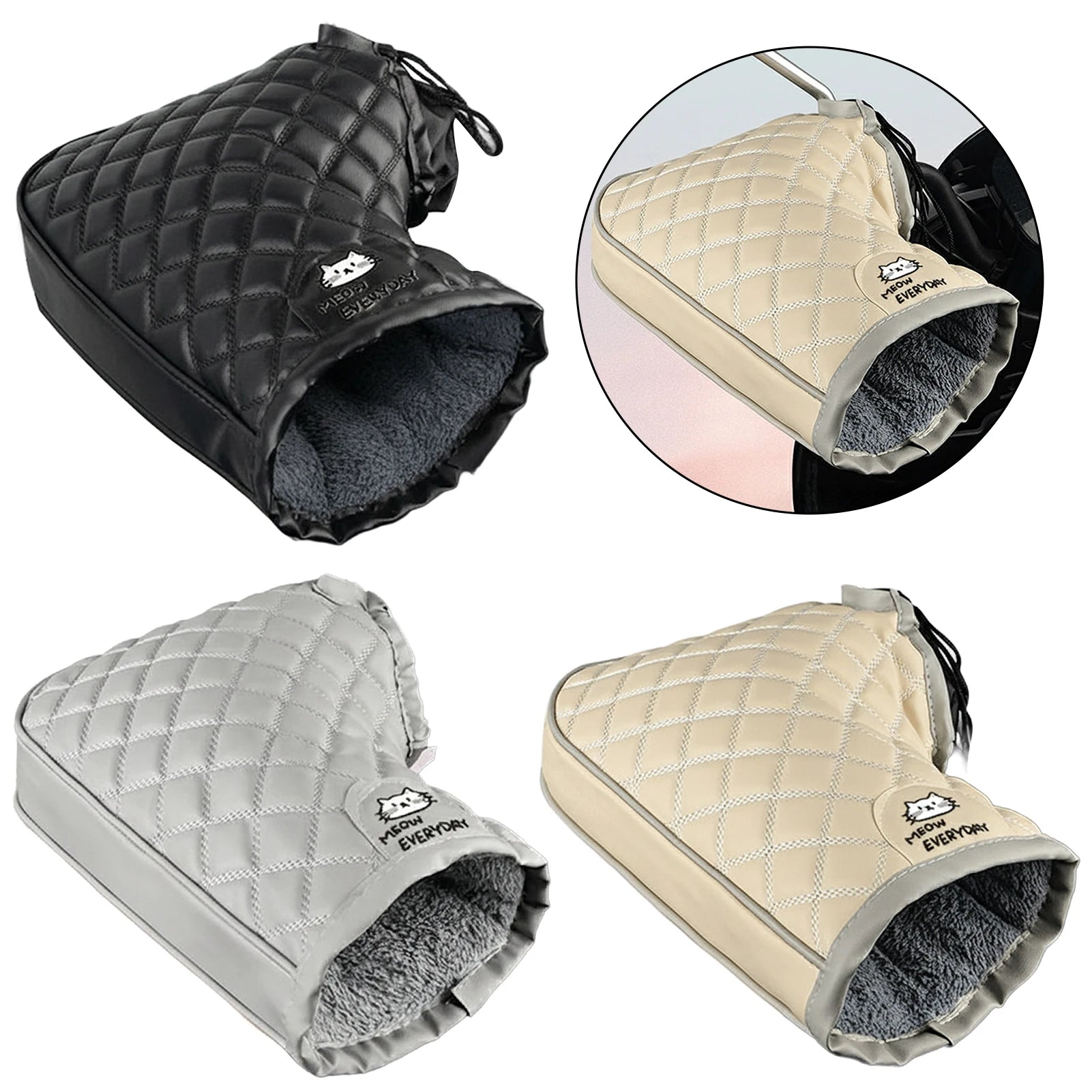 Fleece Handlebar Muffs – Windproof Warm