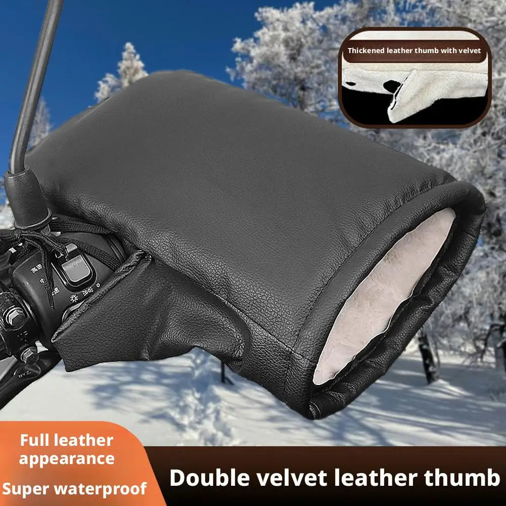 PU Handlebar Muffs Windproof Waterproof