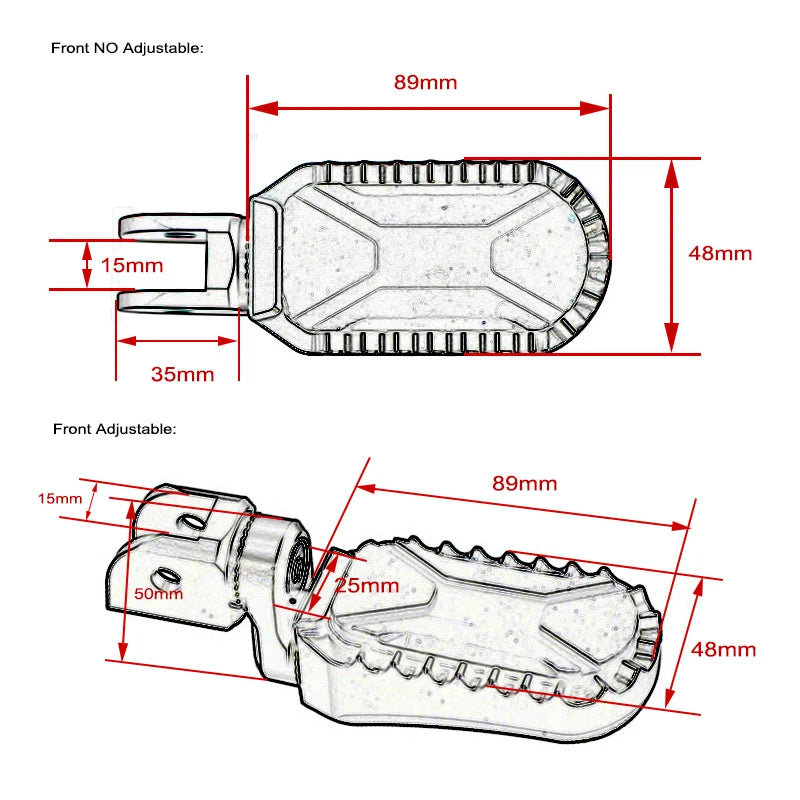 BMW F750GS F850GS F850GS Adventure 2018–2023 Adjustable Front & Rear Foot Pegs – Aluminum + Rubber – Silver or Black – Fixed or 360° Adjustable – $77–$97