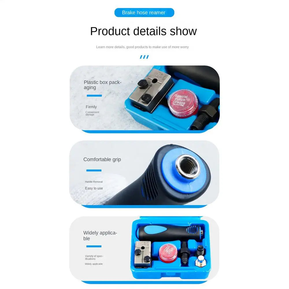 3/16" Double Flare Adapter and Handheld Brake Line Flaring Tool – Brake Line Tools – Double Flaring Tool for Auto Motorcycle Truck Brake Pipe Repair – 500g – $37