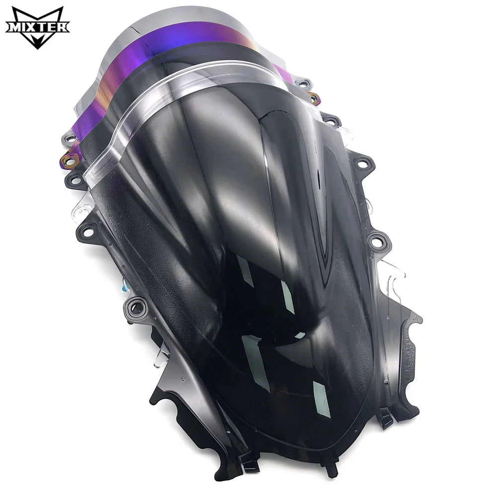 Motorcycle Sport Racing Windshield Windscreen Deflector Visor Viser for YZF R15 V3.0 2019 2020 2021 YZF-R15 V3 YZF R125 YZF-R125 – MIXTER PC Plastic Black Smoke Transparent Silver Carbon Rainbow