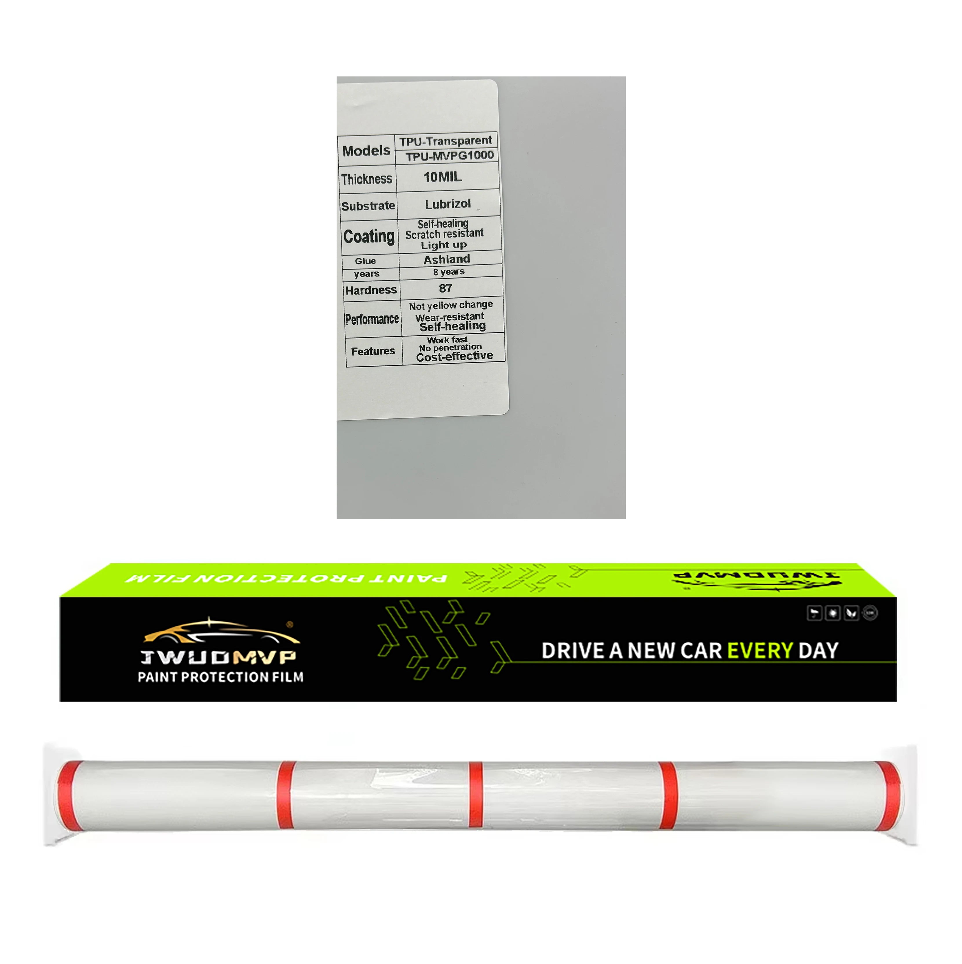 TPU PPF Bulk Roll 1.52×15m – Self-Healing Paint Protection Film – BASF / Covestro / Lubrizol – 7.5 / 8.5 / 10mil – Transparent / Gloss Black / Matte Black / Matte – $383–657