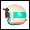 Open Face Helmets – DOT 3/4 Motorcycle Helmet with HD Visor, Vintage All-Season Design for Men & Women