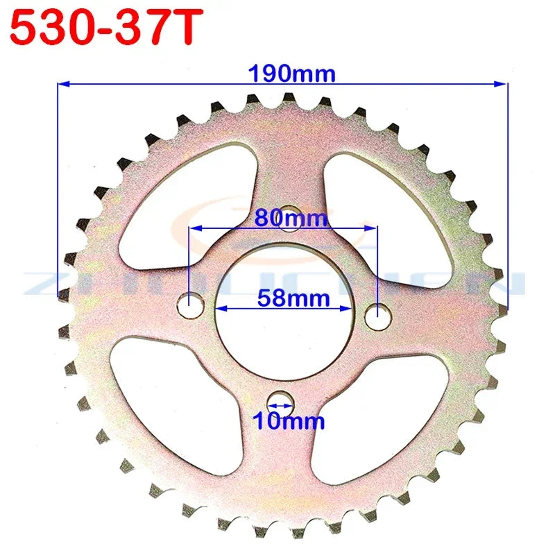530 Rear Sprocket 31-45T ATV Kart 150cc