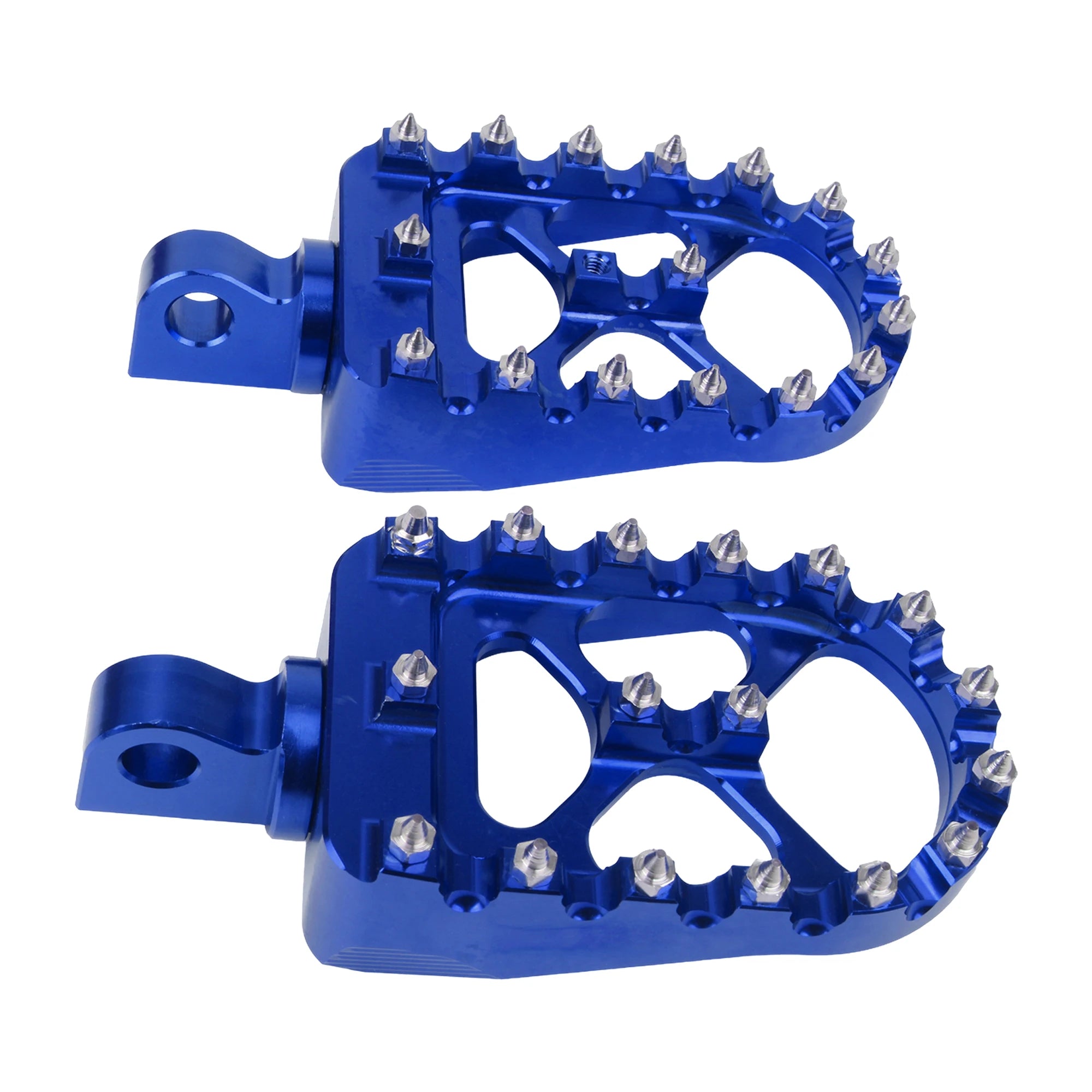 Harley-Davidson Wide Fat Foot Pegs – 360° Rotatable – Dyna / Fat Bob / Softail / Sportster / Street Bob – CNC Aluminum + Stainless Steel – 57mm Wide – 5 Colors – $51