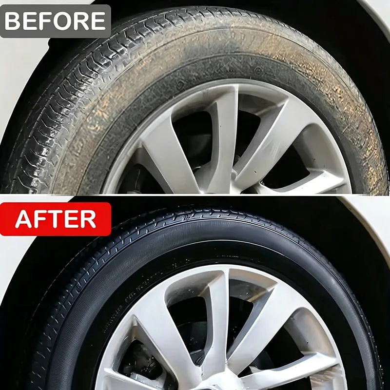 Tire Shine Coating Spray – Waterproof Anti-UV Anti-Crack Dust Repellent Gloss Renovator – Tire Plastic Leather – $12–25