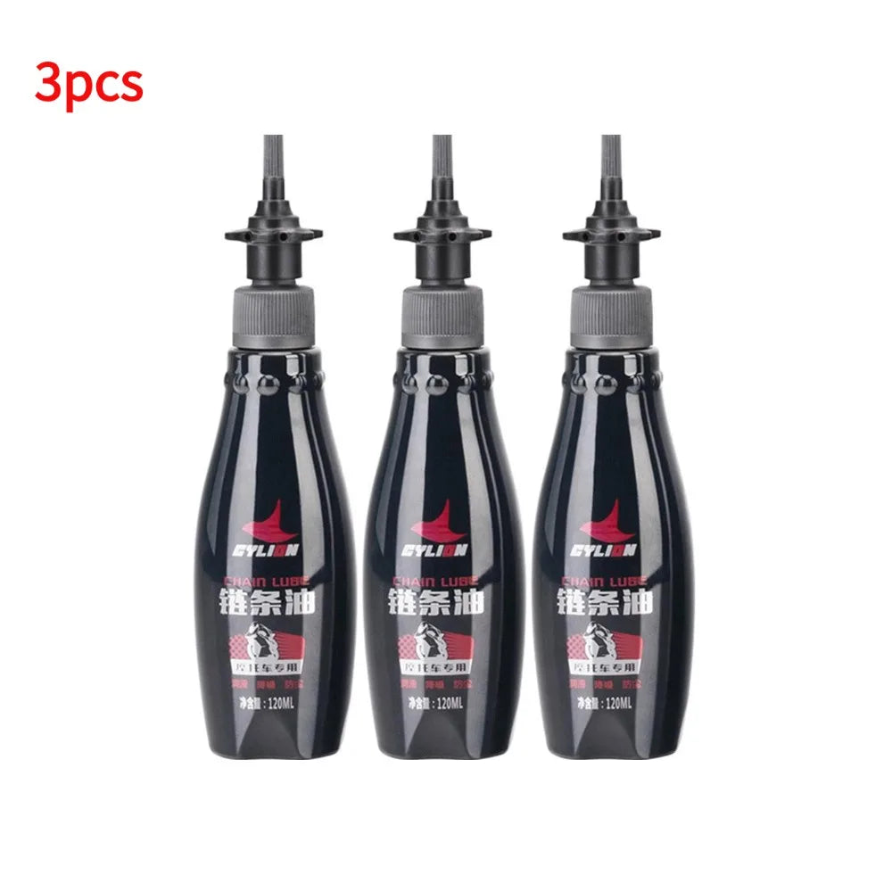 Motorcycle Chain Lubricant Oil 120ml – Anti-Rust Anti-Wear Dust-Proof High-Temp – On-Road & Off-Road – 1 / 2 / 3 / 4 / 5 / 10 Bottle Bundles – $25–128