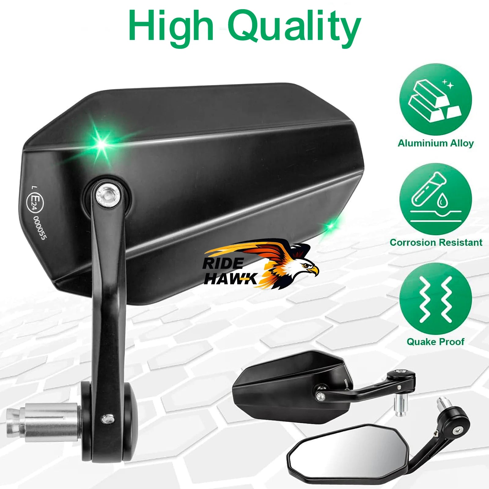 Bar End Motorcycle Mirrors
