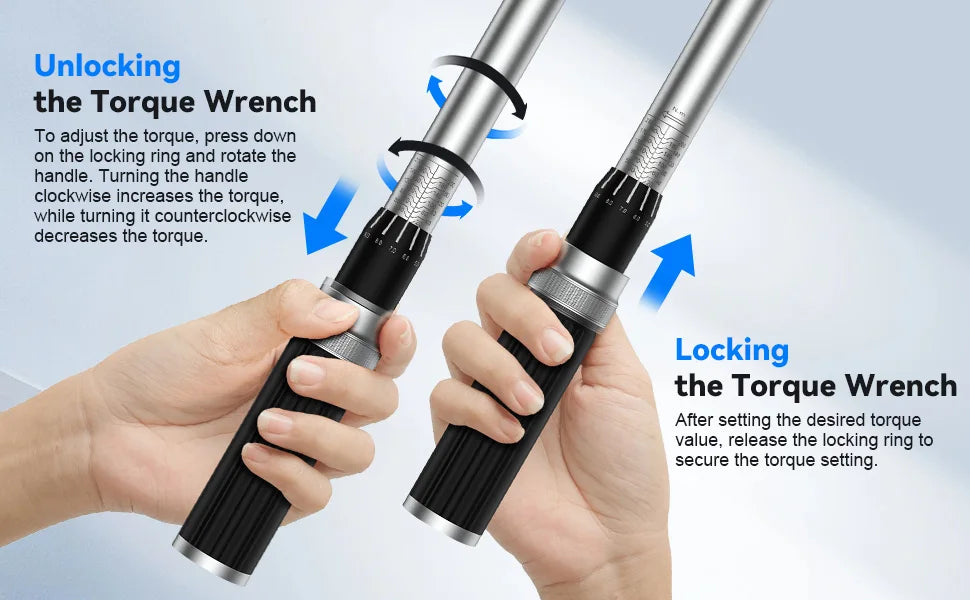 GOYOJO 3/8” Click Torque Wrench – 5–60 Nm / 3.69–44.27 ft-lb – Dual-Scale – 72-Tooth – US Stock – Storage Box – $39