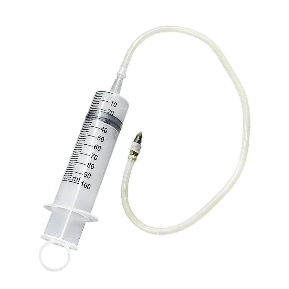 Motorcycle Disc Brake Hose Air Bleeding Tool – Brake Caliper Tools – 100ml Hydraulic Fluid Brake Pump Caliper Repair Vacuum Injector – Black – $18