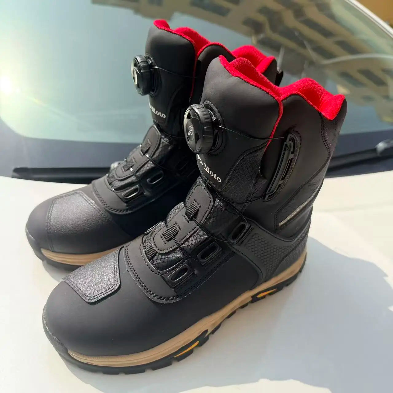 Riding Boots – Men’s & Women’s Motorcycle Boots, Anti-Slip Winter Outdoor Racing Shoes