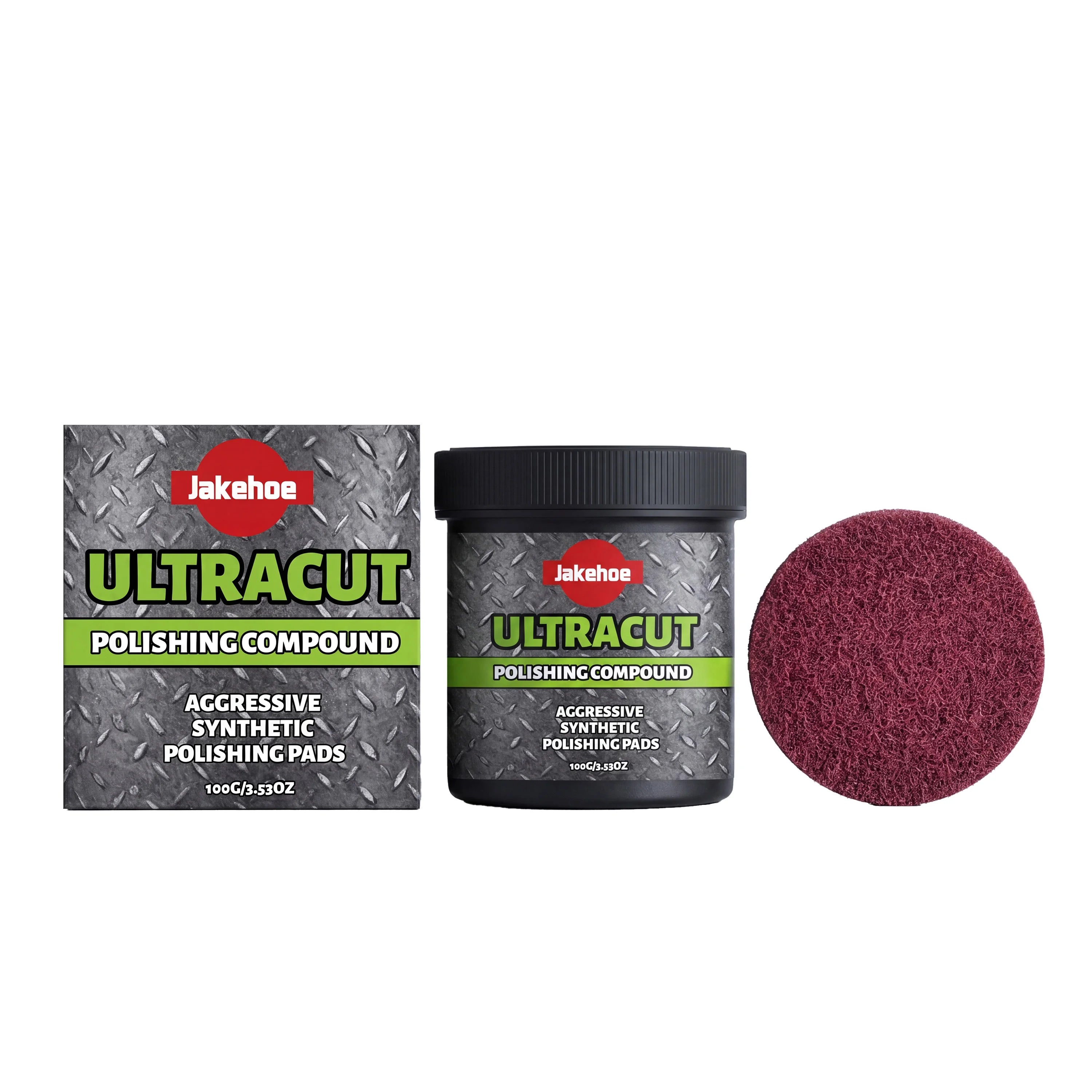 JAKEHOE Polishing Compound Kit – 100g Paste + Pad Per Set – Removes Scratches Oxidation Stains – Auto Paint Multi-Surface – 1 / 2 / 3 / 4 Sets – $25–35