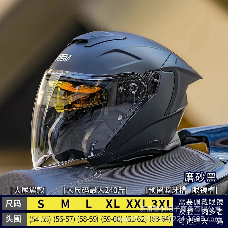Half Helmet for Electric Vehicles with Extended Sizing