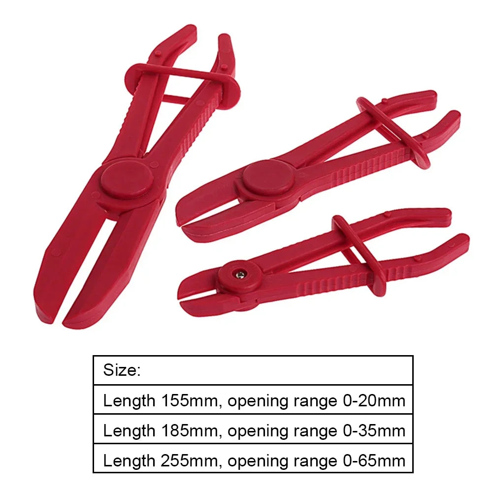 3-Piece Nylon Car Hose Clamp Pliers Set – Brake Line Tools – Brake Pipe Fuel Water Line Heater and Radiator Hose Clamp Pliers for Car – 3 Sizes – $18