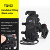 Motorcycle Bicycle Octopus Shockproof Phone Holder Stand 15W Wireless Charger 33W Type C Port Motorbike Bike Cellphone Bracket