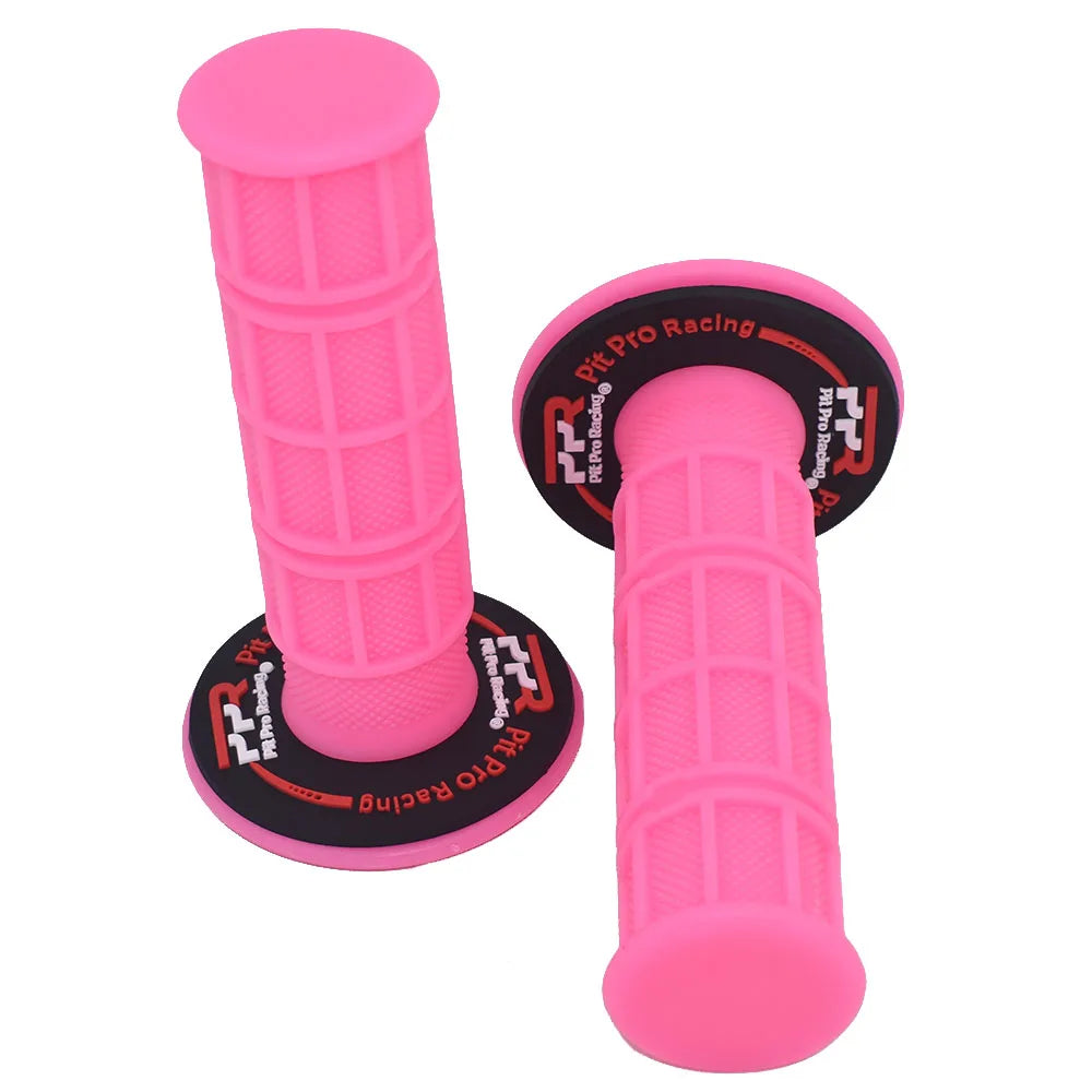 Pit Pro Racing Dirt Bike Handlebar Grips Colourful Soft Rubber Left 22mm Right 24mm Universal Anti-Slip Racing Grips for Pit Bike Motocross ATV Motorcycle – 21 Colors Ships from US/AU/DE (1 Pair)
