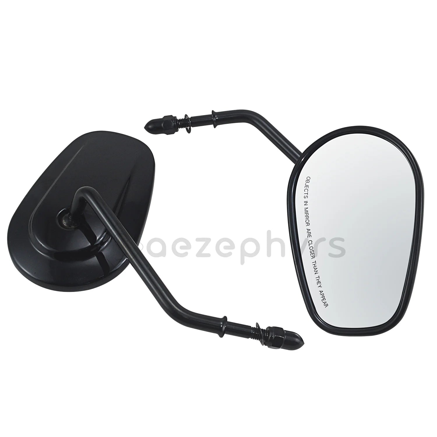 WOWTK Harley-Davidson 360° Adjustable Handlebar Rearview Mirror Pair 5/16" 24 UNF for Touring Sportster Softail Dyna Road King Electra Glide Fat Boy 1982-2026