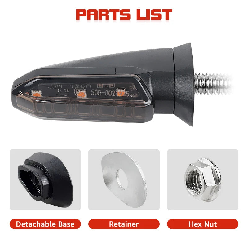 LED Turn Signal Bulbs – 8mm Mini Flashing Motorcycle Indicator Lights